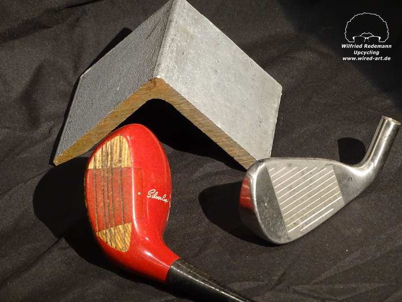 Lampensockel aus Holz und Stahl im Detail