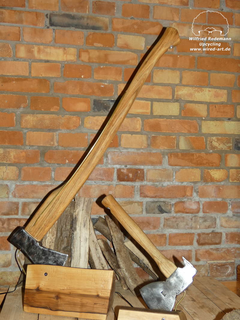 Lampe aus alten Golfschlägern